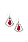 Poshly Photogenic - Red Earrings - Paparazzi Accessories