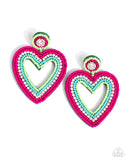 headfirst-heart-green-post earrings-paparazzi-accessories