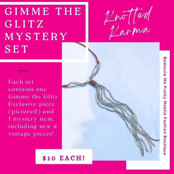 Gimme The Glitz - Knotted Karma Brown Necklace - 2 Pc Mystery Set - Paparazzi Accessories