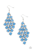 With All Dew Respect - Blue Earrings - Paparazzi Accessories