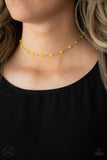 Urban Expo - Yellow Necklace - Paparazzi Accessories