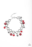 Fancy Fascination - Red Bracelet - Paparazzi Accessories