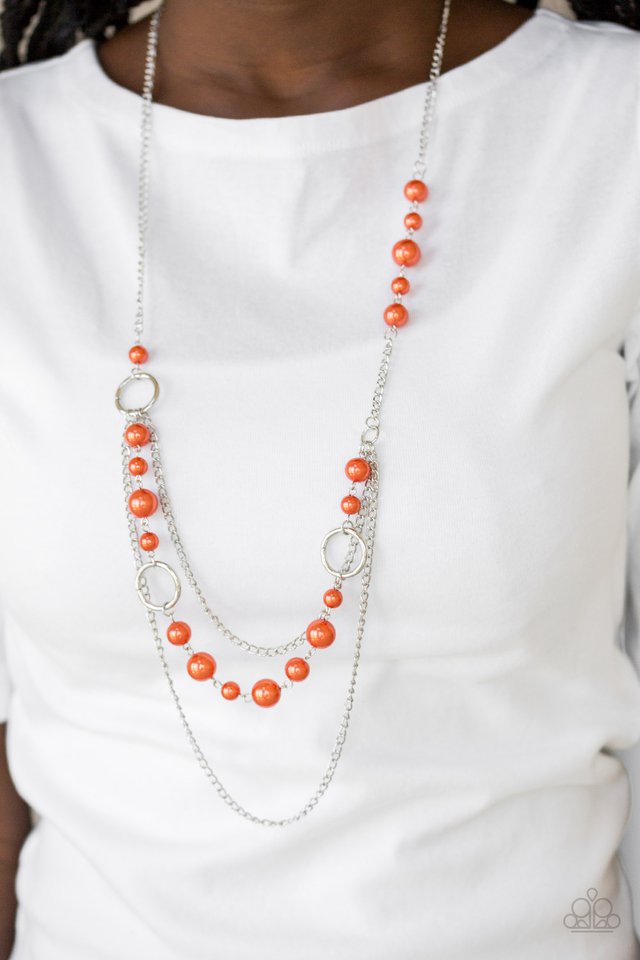 Party Dress Princess - Orange Necklace