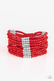 outback-odyssey-red-bracelet-paparazzi-accessories