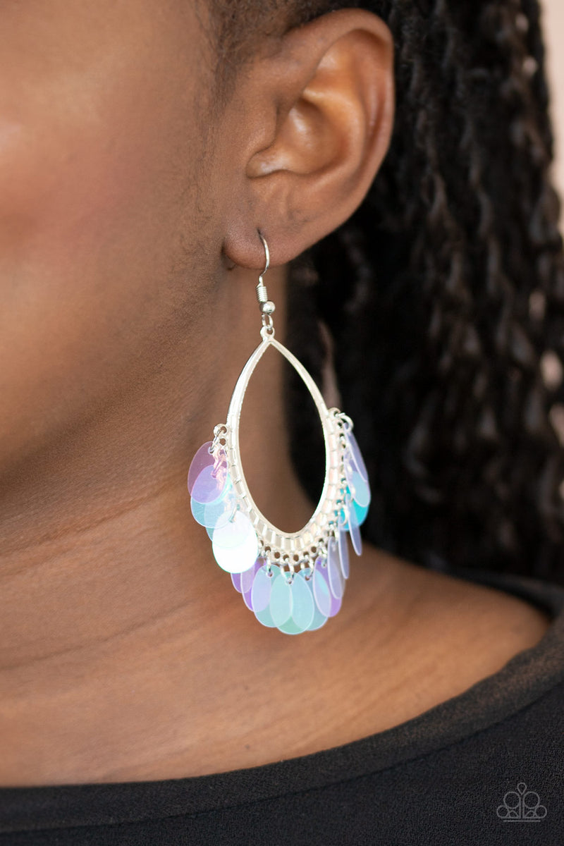 Mermaid shimmer earrings paparazzi Clearance