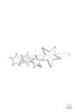 From STAR To Finish - White Hair Clip - Paparazzi Accessories