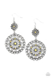 Beaded Brilliance - Yellow Earrings - Paparazzi Accessories