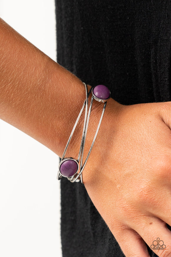 Desert Lagoon - Purple Bracelet - Paparazzi Accessories