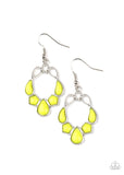 Its Rude to STEER - Yellow Earrings - Paparazzi Accessories