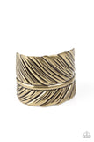 Where Theres a QUILL, Theres a Way - Brass Bracelet - Paparazzi Accessories
