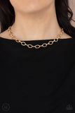 Craveable Couture - Gold Necklace - Paparazzi Accessories