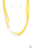 extended-staycation-yellow-necklace-paparazzi-accessories