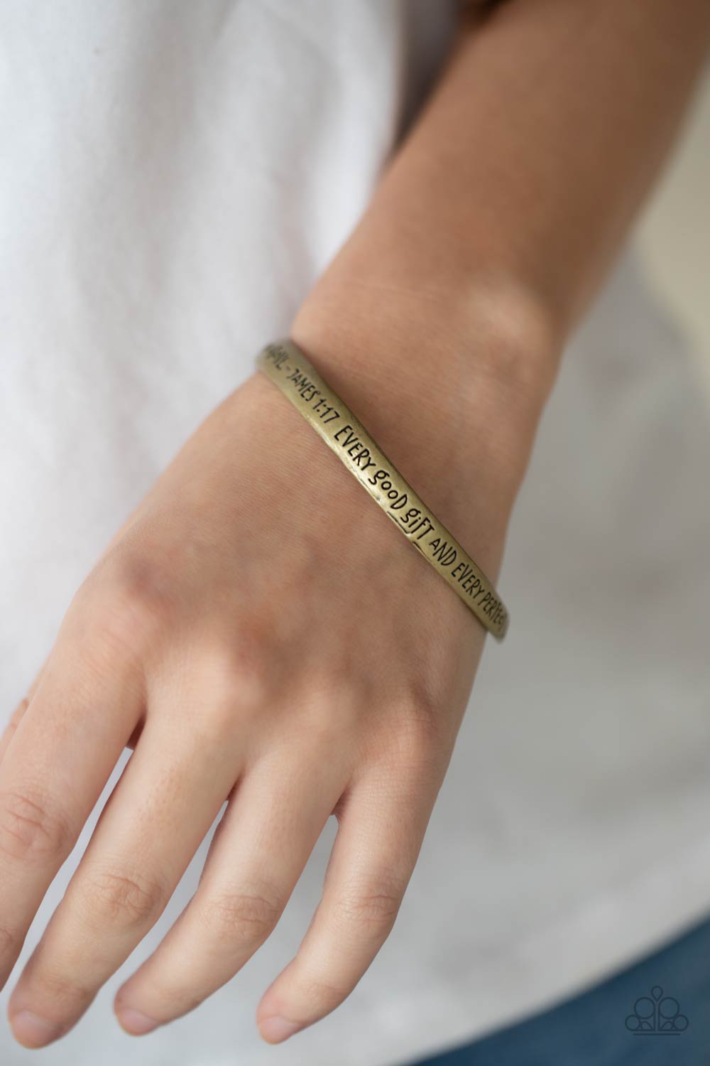 Perfect Present - Brass Bracelet - Paparazzi Accessories – Bedazzle Me  Pretty Mobile Fashion Boutique