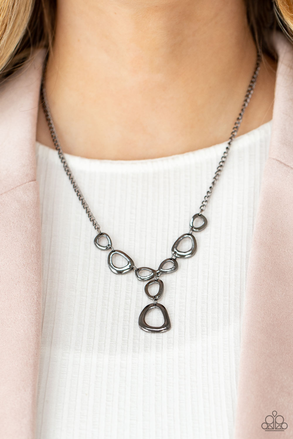 Paparazzi Accessories: BuStrands of Sass - Black Choker Necklace