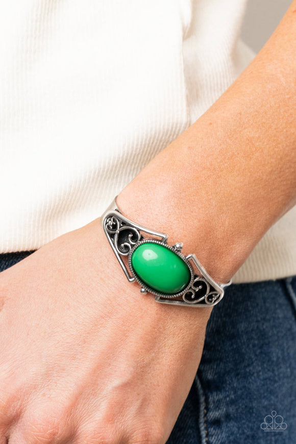 Springtime Trendsetter - Green Bracelet - Paparazzi Accessories