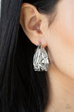 Badlands and Bellbottoms - Silver Earrings - Paparazzi Accessories