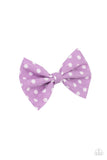polka-dot-delight-purple-hair clip-paparazzi-accessories