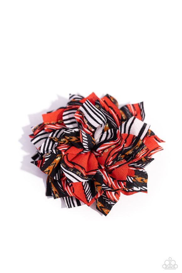 Sonic BLOOM - Red Hair Clip - Paparazzi Accessories