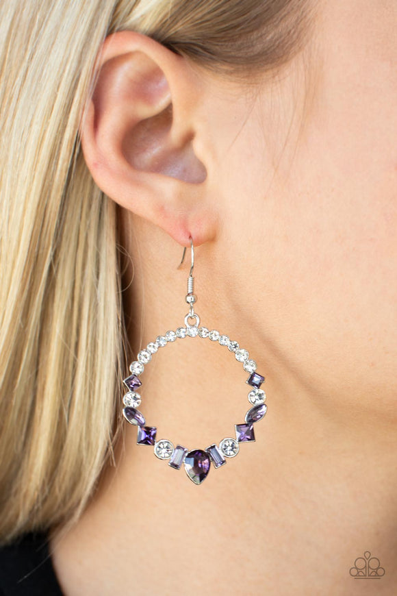 Revolutionary Refinement - Purple Earrings - Paparazzi Accessories
