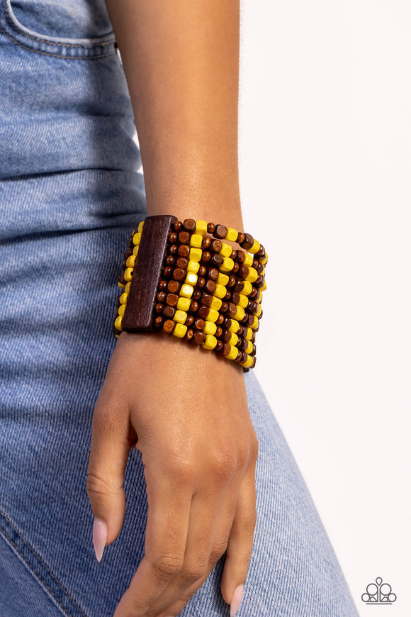 R and R - Yellow Bracelet - Paparazzi Accessories