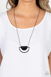 Lunar Phases - Black Necklace - Paparazzi Accessories
