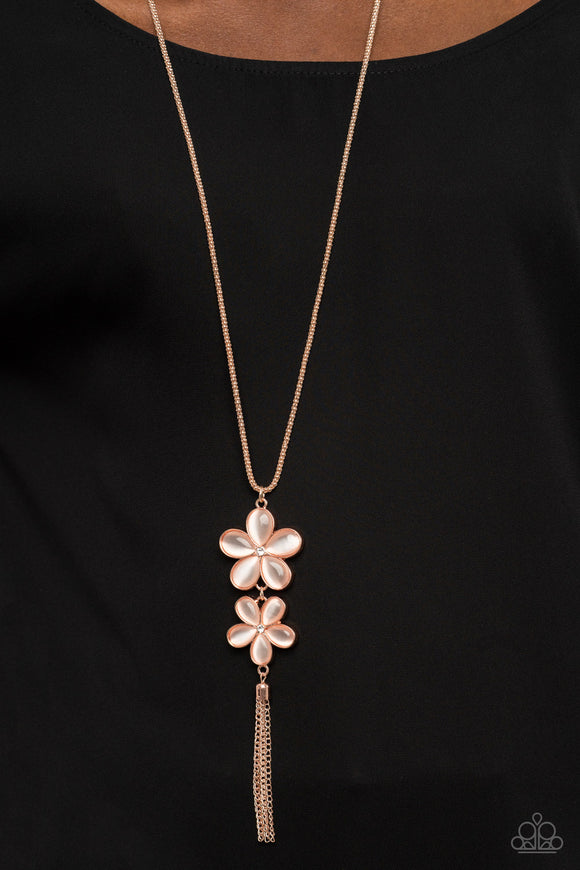 Perennial Powerhouse - Rose Gold Necklace - Paparazzi Accessories