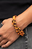 Oceania Oasis - Orange Bracelet - Paparazzi Accessories
