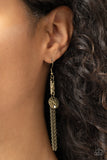 Twinkle Twinkle Little Trinket - Brass Earrings - Paparazzi Accessories