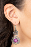 Ocean Orchard - Purple Earrings - Paparazzi Accessories