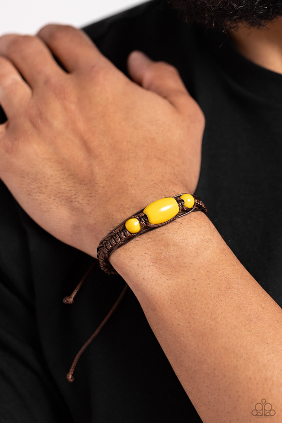 SOJOURN On - Yellow Bracelet - Paparazzi Accessories