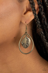 Artisan Refuge - Brass Earrings - Paparazzi Accessories