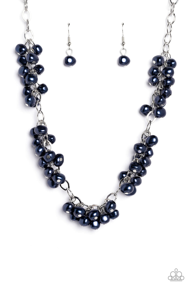 Pearl Parlor Blue Necklace Paparazzi Accessories – Bedazzle
