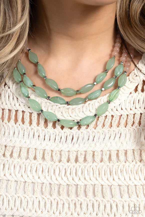 I BEAD You Now - Green Necklace - Paparazzi Accessories
