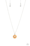 daisy-diva-orange-necklace-paparazzi-accessories