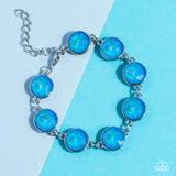 Enchanted Emblems - Blue Bracelet - Paparazzi Accessories