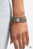 PAW-sitive Thinking - Blue Bracelet - Paparazzi Accessories