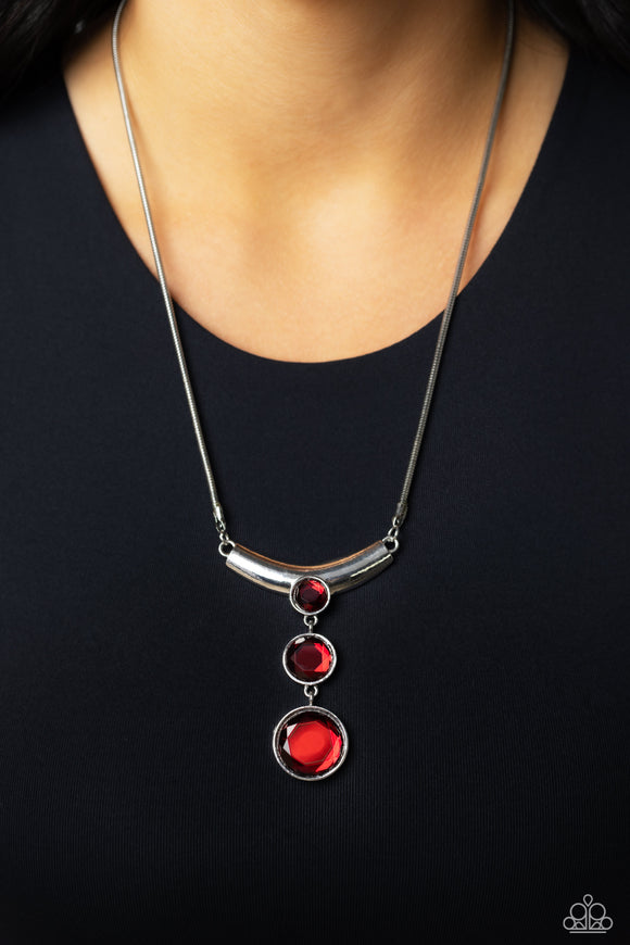 Alluring Andante - Red Necklace - Paparazzi Accessories