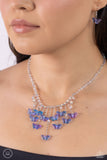 Majestic Metamorphosis - Blue Necklace - Paparazzi Accessories