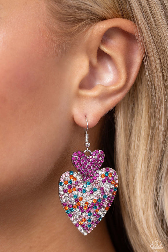 Flirting Flourish - Pink Earrings - Paparazzi Accessories
