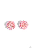 corsage-character-pink-post earrings-paparazzi-accessories