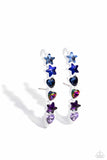 in-good-shape-blue-post earrings-paparazzi-accessories