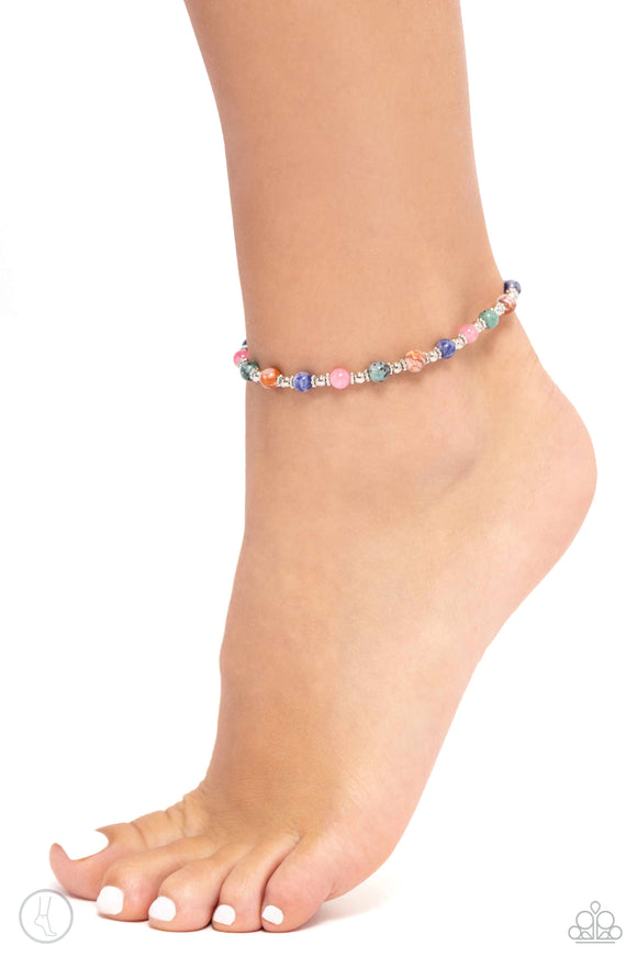 Tranquil Tribute - Multi Anklet - Paparazzi Accessories
