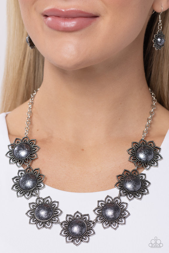 The GLITTER Takes It All - Silver Necklace - Paparazzi Accessories