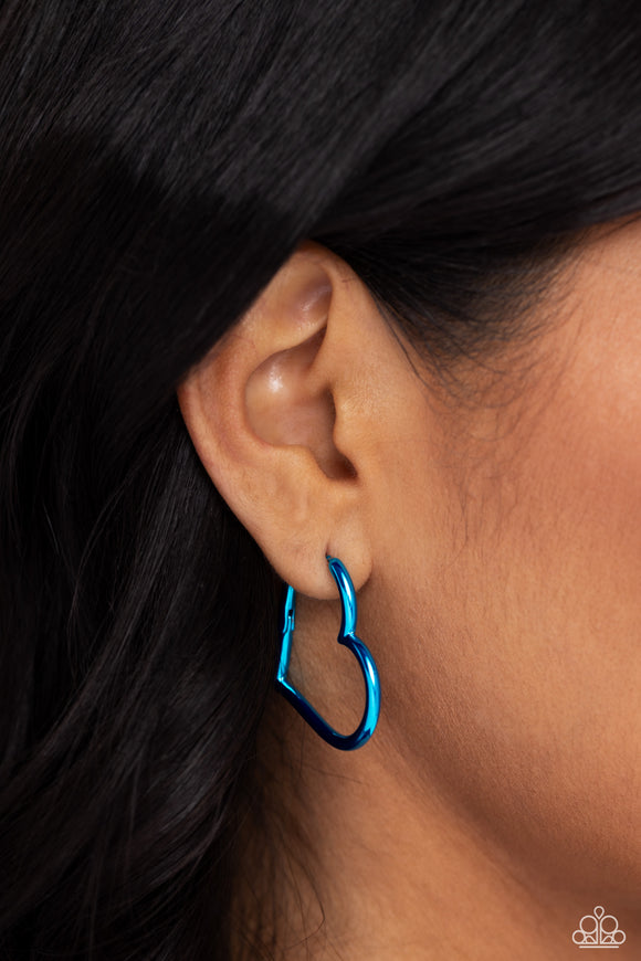 Loving Legend - Blue Earrings - Paparazzi Accessories