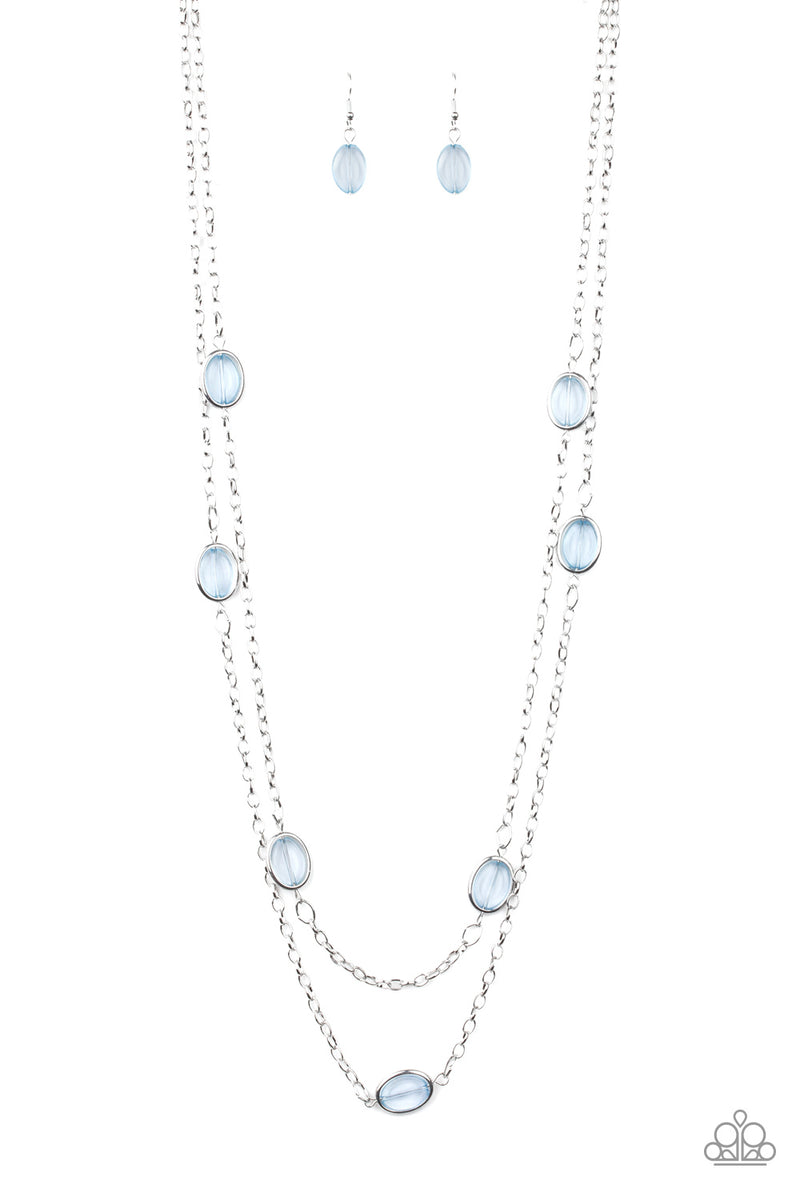 Back For More Blue Necklace Paparazzi Accessories – Bedazzle
