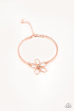 Hibiscus Hipster - Copper Bracelet - Paparazzi Accessories