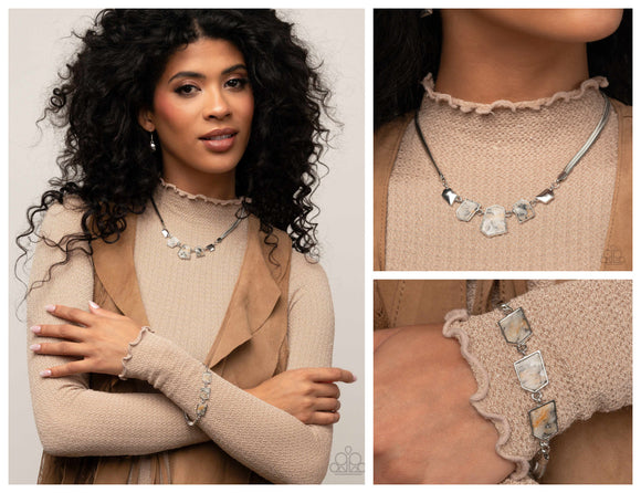 Lined Legacy - Multi Complete Look  - Paparazzi Accessories