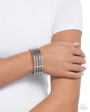 Teeming with Taste - White Bracelet - Paparazzi Accessories