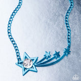 Meteor Moment - Blue Necklace - Paparazzi Accessories