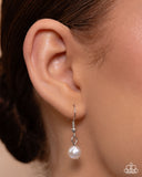 Vintage Selfie - White Necklace - Paparazzi Accessories